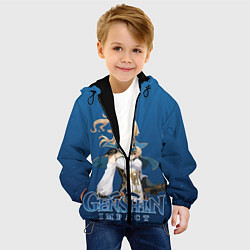 Куртка с капюшоном детская Genshi impact JEAN, цвет: 3D-черный — фото 2