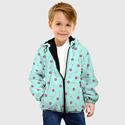 Куртка с капюшоном детская ПОНЧИК И МОРОЖЕНКА, цвет: 3D-черный — фото 2