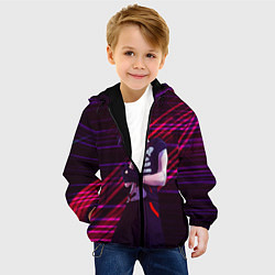 Куртка с капюшоном детская Инцидент Кэмоно, цвет: 3D-черный — фото 2