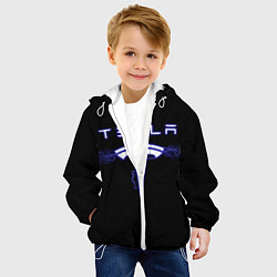 Куртка с капюшоном детская TESLA, цвет: 3D-белый — фото 2