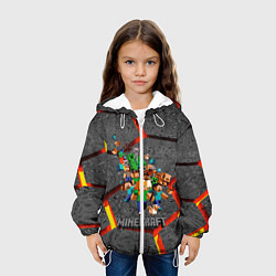 Куртка с капюшоном детская MINECRAFT МАНКРАФТ, цвет: 3D-белый — фото 2
