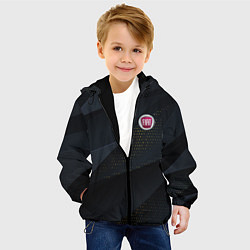 Куртка с капюшоном детская FIAT ФИАТ S, цвет: 3D-черный — фото 2