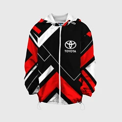 Куртка с капюшоном детская Toyota, цвет: 3D-белый
