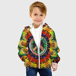 Куртка с капюшоном детская Хиппи, цвет: 3D-белый — фото 2