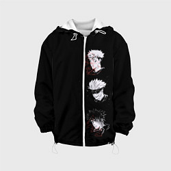 Куртка с капюшоном детская Jujutsu Kaisen, цвет: 3D-белый