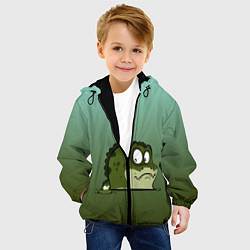 Куртка с капюшоном детская Неожиданный сосед, цвет: 3D-черный — фото 2