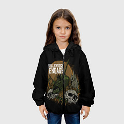 Куртка с капюшоном детская Killswitch Engage, цвет: 3D-черный — фото 2