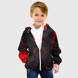 Куртка с капюшоном детская BERSERK БЕРСЕРК КЛЕЙМО, цвет: 3D-белый — фото 2