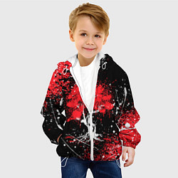 Куртка с капюшоном детская САКУРА SAKURA ВИШНЯ, цвет: 3D-белый — фото 2
