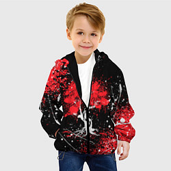 Куртка с капюшоном детская САКУРА SAKURA ВИШНЯ, цвет: 3D-черный — фото 2