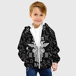 Куртка с капюшоном детская БОГ ОДИН ВОРОНЫ, цвет: 3D-белый — фото 2