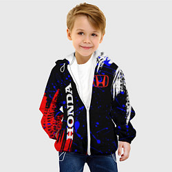 Куртка с капюшоном детская HONDA, цвет: 3D-белый — фото 2