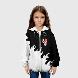 Куртка с капюшоном детская BLEACH FIRE БЛИЧ ОГОНЬ, цвет: 3D-белый — фото 2
