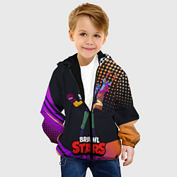 Куртка с капюшоном детская Белль Belle Brawl Stars, цвет: 3D-черный — фото 2