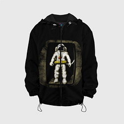Куртка с капюшоном детская Первая Высадка На Луну, цвет: 3D-черный