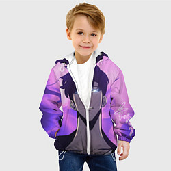 Куртка с капюшоном детская Поднятие уровня в одиночку, цвет: 3D-белый — фото 2