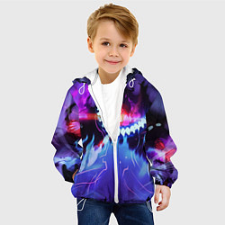 Куртка с капюшоном детская Solo leveling, цвет: 3D-белый — фото 2