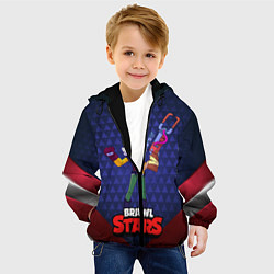 Куртка с капюшоном детская Белль Belle Brawl Stars, цвет: 3D-черный — фото 2