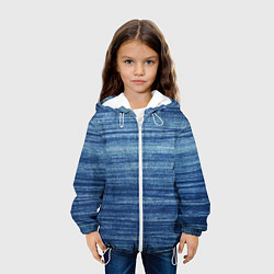 Куртка с капюшоном детская Texture Denim, цвет: 3D-белый — фото 2