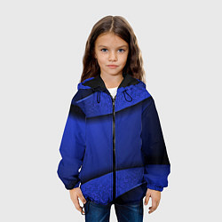Куртка с капюшоном детская 3D BLUE Вечерний синий цвет, цвет: 3D-черный — фото 2