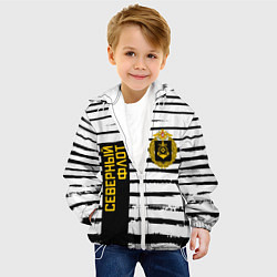 Куртка с капюшоном детская СЕВЕРНЫЙ ФЛОТ ТЕЛЬНЯШКА ВМФ, цвет: 3D-белый — фото 2