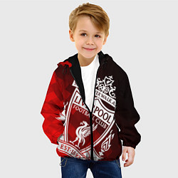 Куртка с капюшоном детская LIVERPOOL ЛИВЕРПУЛЬ, цвет: 3D-черный — фото 2