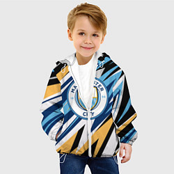 Куртка с капюшоном детская МАНЧЕСТЕР СИТИ MANCHESTER, цвет: 3D-белый — фото 2