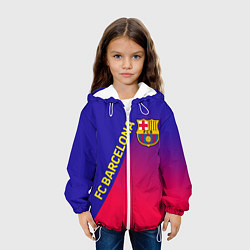Куртка с капюшоном детская FC BARCELONA ФК БАРСЕЛОНА, цвет: 3D-белый — фото 2