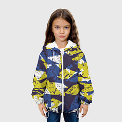 Куртка с капюшоном детская Пятна, цвет: 3D-белый — фото 2
