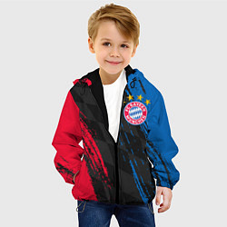 Куртка с капюшоном детская ФК БАВАРИЯ BAYERN МЮНХЕН, цвет: 3D-черный — фото 2