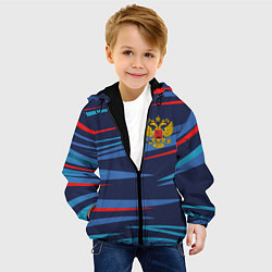 Куртка с капюшоном детская РОССИЯ RUSSIA UNIFORM, цвет: 3D-черный — фото 2