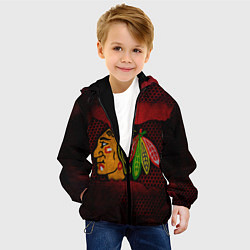 Куртка с капюшоном детская CHICAGO NHL, цвет: 3D-черный — фото 2