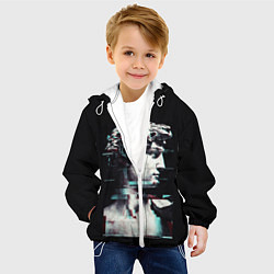 Куртка с капюшоном детская David Glitch, цвет: 3D-белый — фото 2