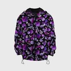 Детская куртка Геометрический фиолетовый