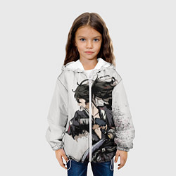 Куртка с капюшоном детская ЯРОСТЬ ХЯККИМАРУ ДОРОРО, цвет: 3D-белый — фото 2