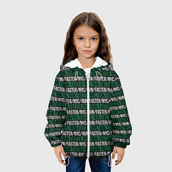Куртка с капюшоном детская RUNFASTER, цвет: 3D-белый — фото 2