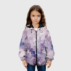 Куртка с капюшоном детская Узор Мозаика, цвет: 3D-черный — фото 2