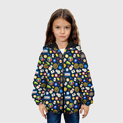 Куртка с капюшоном детская Разные Игры, цвет: 3D-черный — фото 2