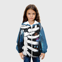 Куртка с капюшоном детская SANS AND FRISK, цвет: 3D-белый — фото 2