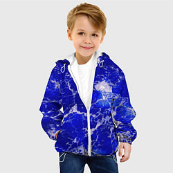Куртка с капюшоном детская Морские волны!, цвет: 3D-белый — фото 2