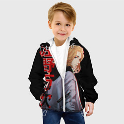 Куртка с капюшоном детская Токийские мстители, цвет: 3D-белый — фото 2