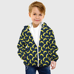 Куртка с капюшоном детская Бананы, цвет: 3D-белый — фото 2