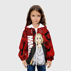 Куртка с капюшоном детская Мики, Мандзиро Сано, цвет: 3D-белый — фото 2