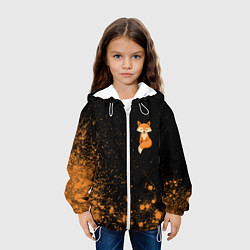 Куртка с капюшоном детская Foxy - Paint, цвет: 3D-белый — фото 2