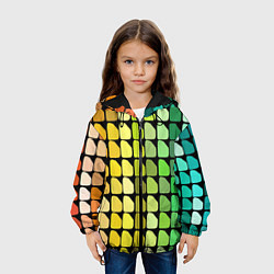 Куртка с капюшоном детская Палитра, цвет: 3D-черный — фото 2