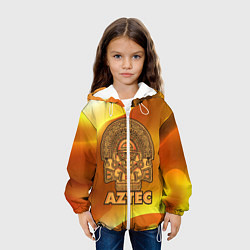 Куртка с капюшоном детская Aztec Ацтеки, цвет: 3D-белый — фото 2