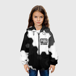 Куртка с капюшоном детская PUBG: Battlegrounds - Hexagon, цвет: 3D-черный — фото 2