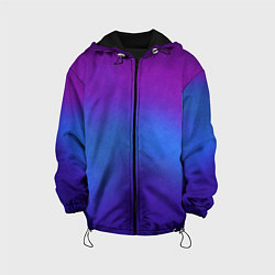 Куртка с капюшоном детская Leather gradient, цвет: 3D-черный