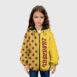Куртка с капюшоном детская Pattern Armenia, цвет: 3D-черный — фото 2