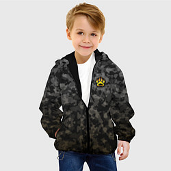 Куртка с капюшоном детская King B, цвет: 3D-черный — фото 2